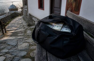 Gigi Becali a explicat de ce a donat 3 milioane de dolari cash călugărilor români de la Athos