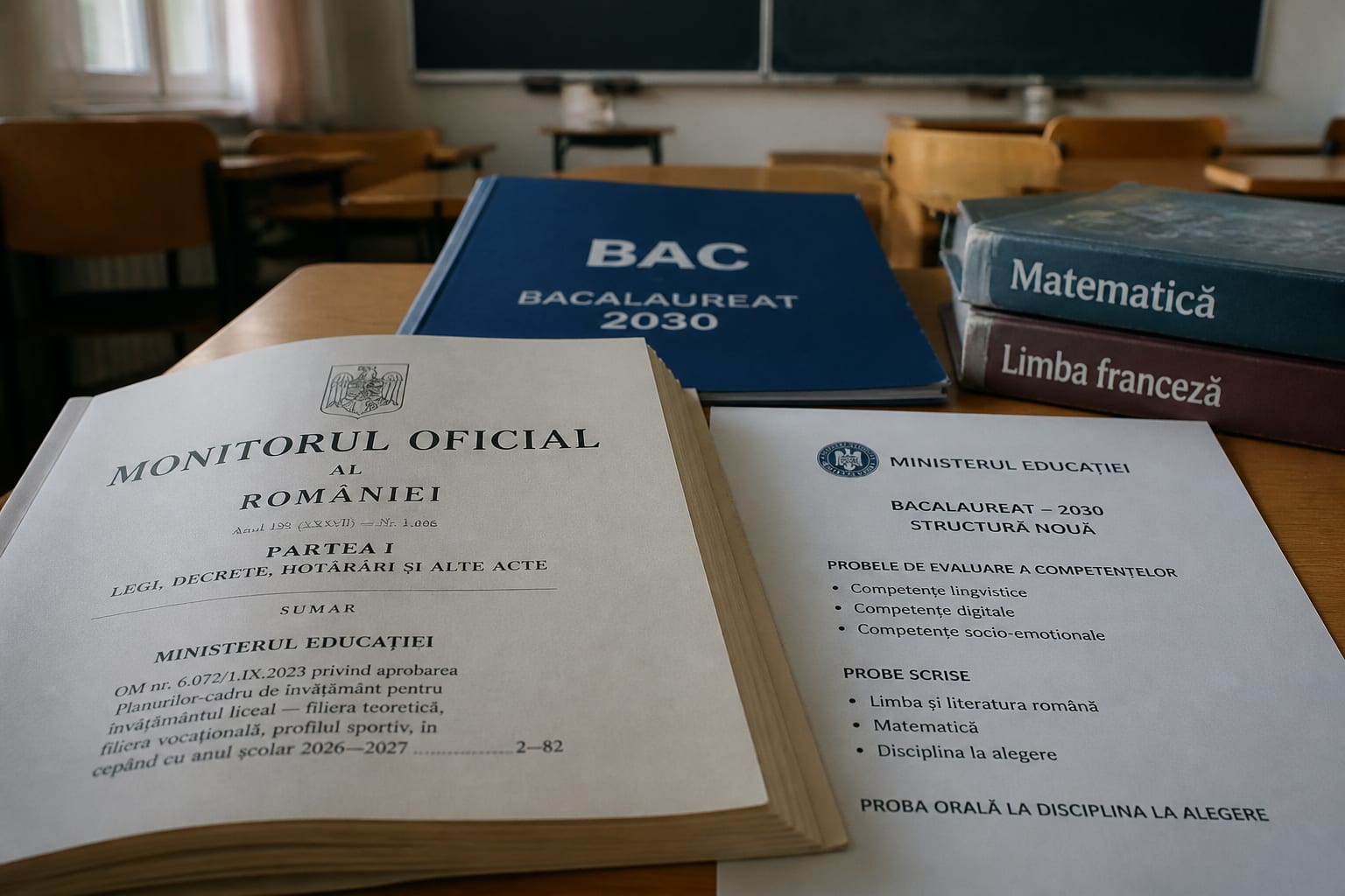 Ministerul Educației a publicat programele pentru Bacalaureatul din 2030 destinat elevilor care încep liceul în 2026